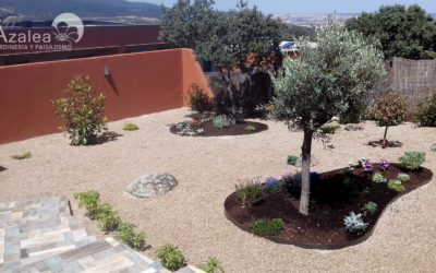 Trabajo de jardinería en Los Ángeles de San Rafael, Segovia.